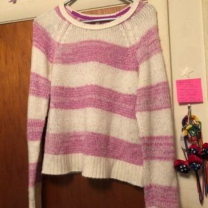 Striped knit sweater